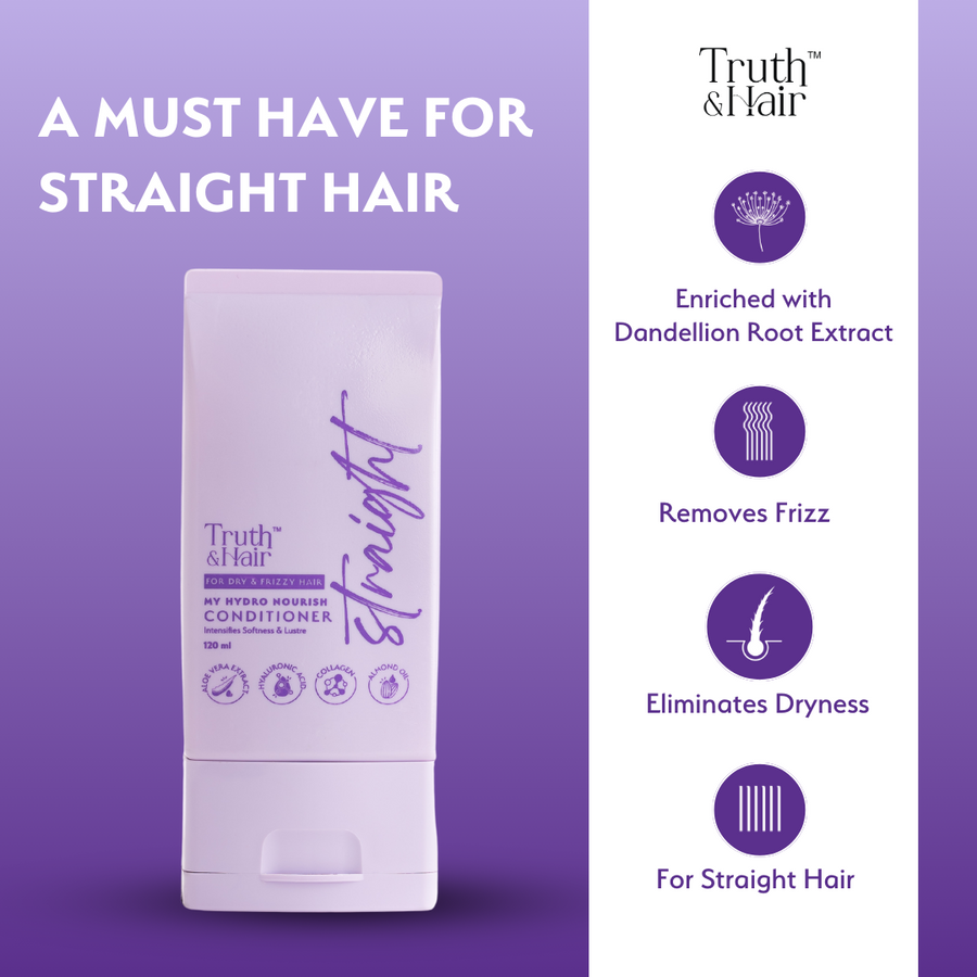 Truth & Hair- Hydro Nourish Conditioner for Straight Hair - 120ML