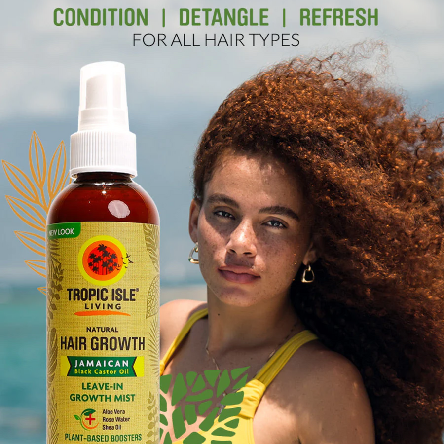 Tropic Isle Living - Jamaican Black Castor Oil Hair Growth Leave- In Mist - 8 Oz