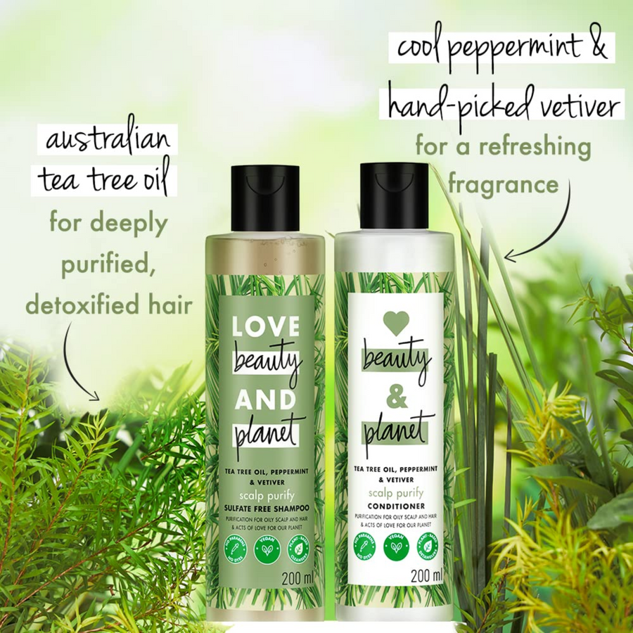 LOVE BEAUTY AND PLANET-TEA TREE, PEPPERMINT & VETIVER PARABEN FREE PURIFYING CONDITIONER - 200ML