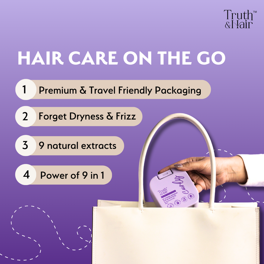 Truth & Hair- Hydro Nourish Shampoo for Curly Hair - 180ML