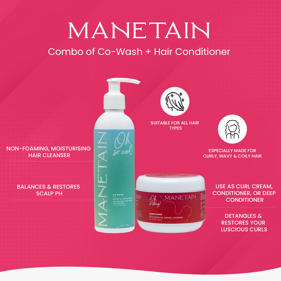 Manetain - Co-wash + Conditioner Combo