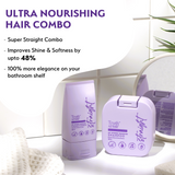 Truth & Hair - Straight Hair Hydro Nourish Shampoo & Conditioner Combo Pack (180ml+120ml)