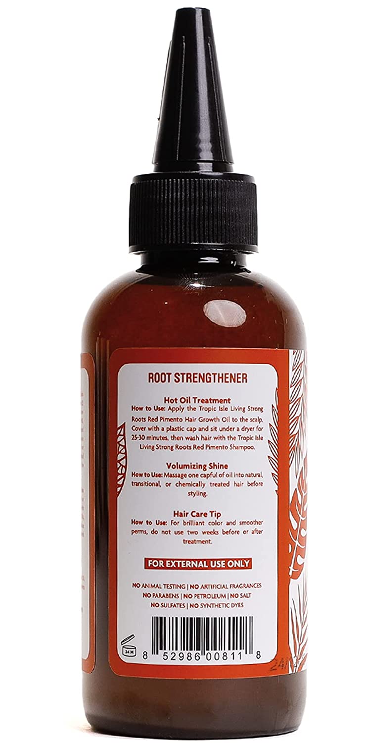 Tropic Isle Living - Strong Roots Red Pimento - Hair Growth Oil - 4 Oz