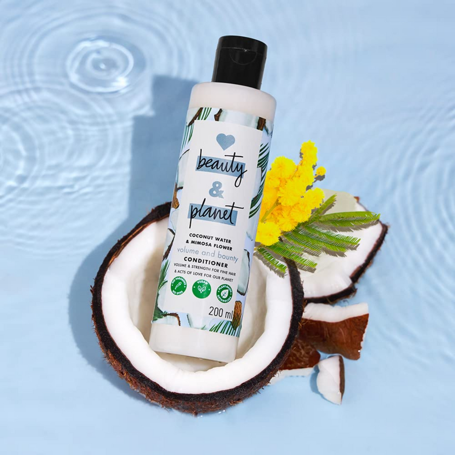 LOVE BEAUTY AND PLANET-COCONUT WATER & MIMOSA FLOWER PARABEN FREE VOLUME AND BOUNTY CONDITIONER - 200ML