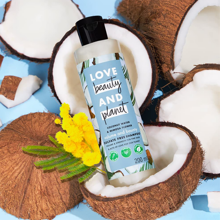 LOVE BEAUTY AND PLANET-COCONUT WATER & MIMOSA FLOWER SULFATE FREE VOLUME AND BOUNTY SHAMPOO - 200 ML