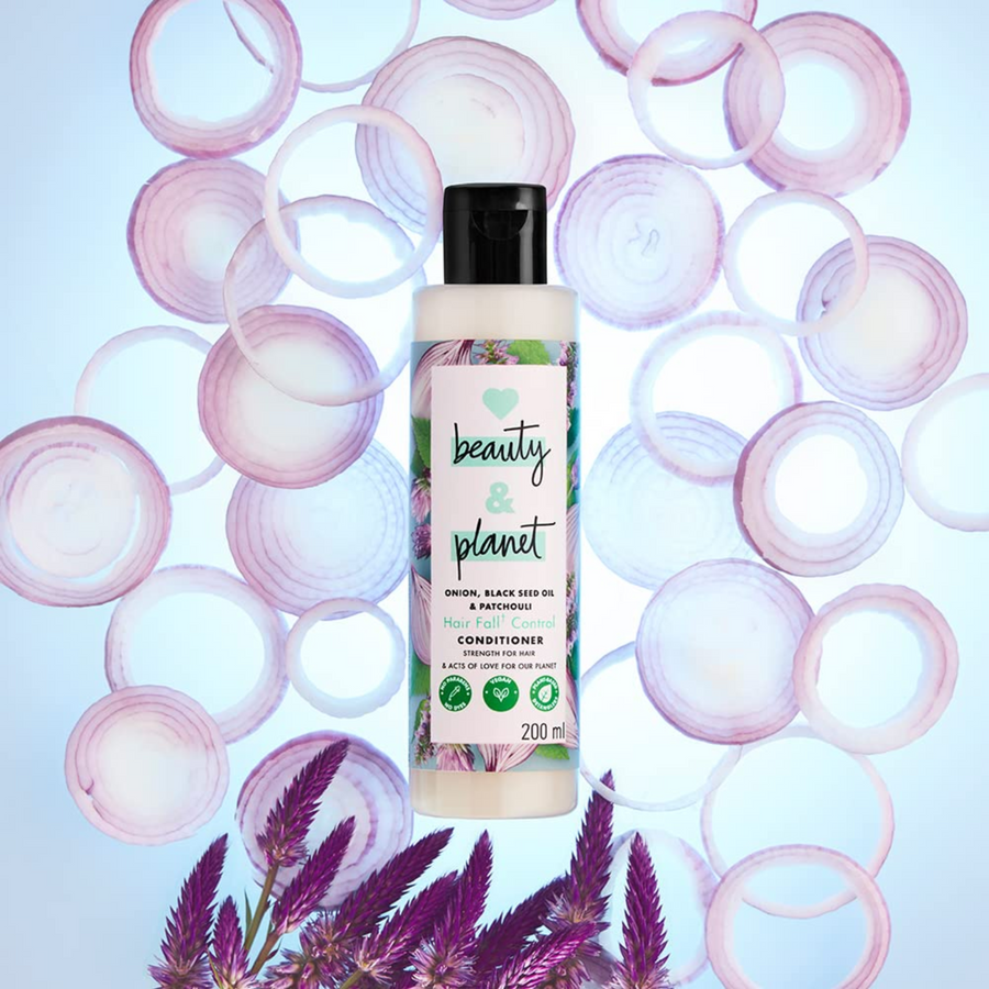 LOVE BEAUTY AND PLANET-ONION, BLACK SEED & PATCHOULI HAIRFALL CONTROL SULFATE FREE CONDITIONER - 200ML