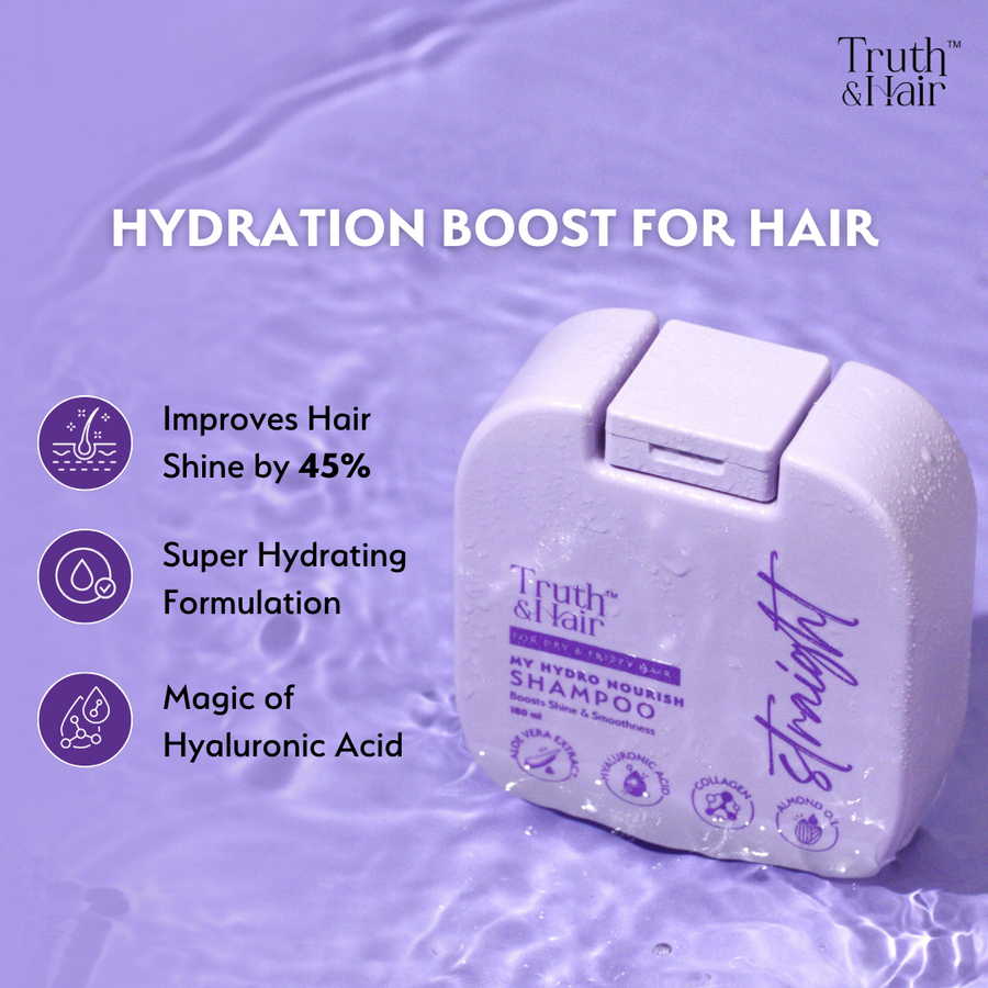 Truth & Hair- Hydro Nourish Shampoo for Straight Hair - 180ML