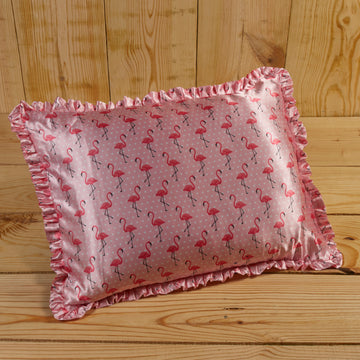 Curlyn - Frilled Satin Pillowcase (Printed)