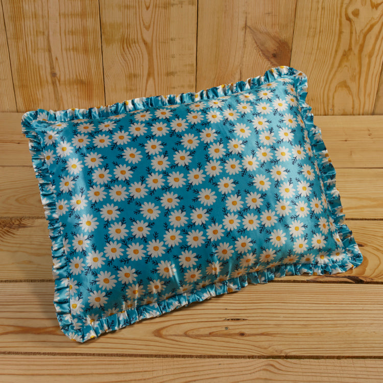 Curlyn - Frilled Satin Pillowcase (Printed)