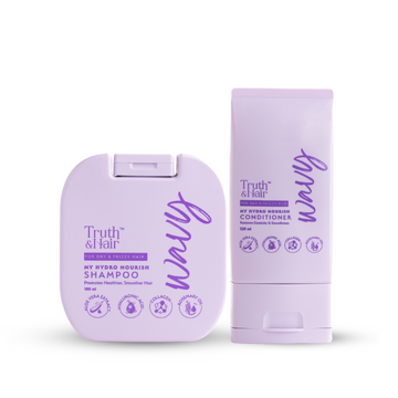 Truth & Hair- Hydro Nourish Shampoo & Conditioner Combo Pack for Wavy Hair (180ml+120ml)
