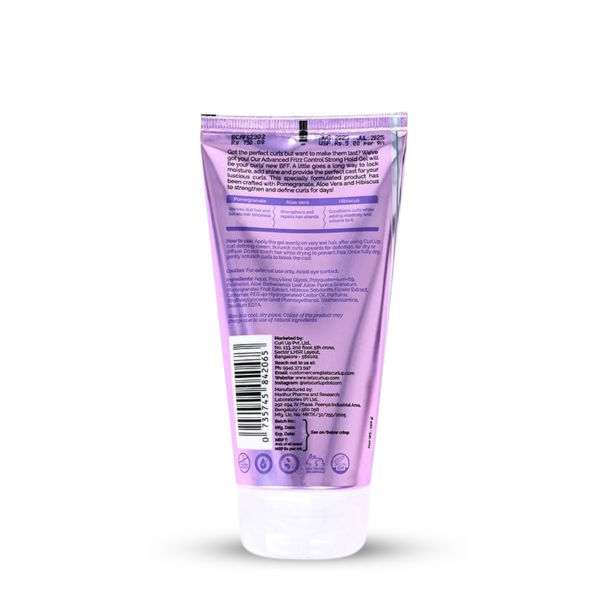 Curl up - Advanced Frizz Control Strong Hold Gel - 150g