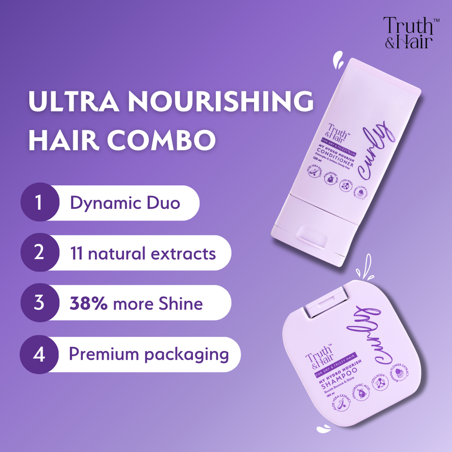 Truth & Hair- Hydro Nourish Conditioner for Curly Hair - 120ML
