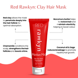 Red Rawkyn - Clay Hair Masque - Deep Hair Treatment 8Oz