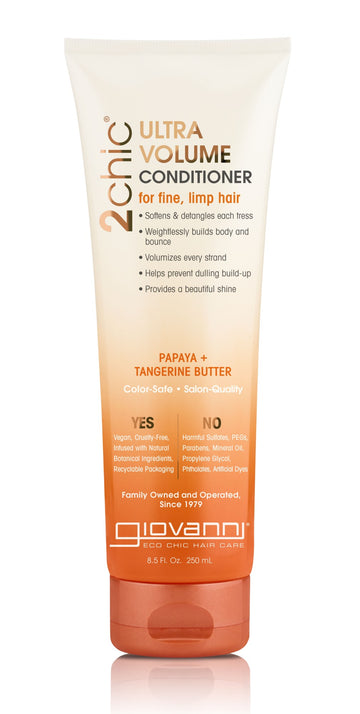 Giovanni - 2Chic Papaya & Tangerine Butter Ultra-Volume Conditioner - 250ml
