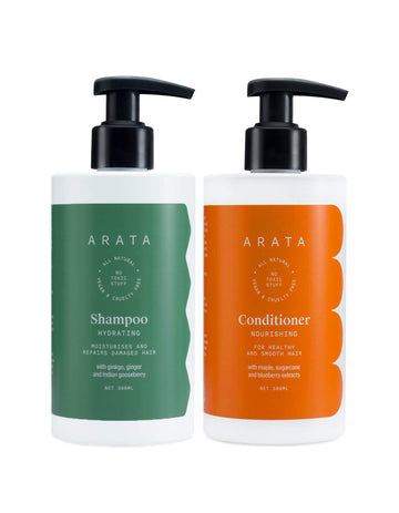 Arata Damage Repair Duo (Hydrating Shampoo & Conditioner)