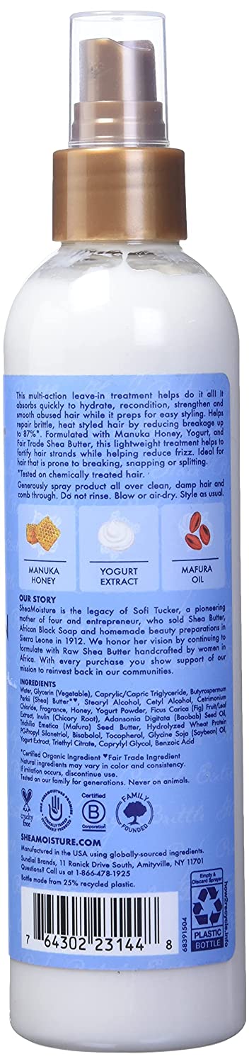 Shea Moisture - Manuka Honey & Yogurt - Hydrate + Repair Multi Action Leave In - 8 Oz
