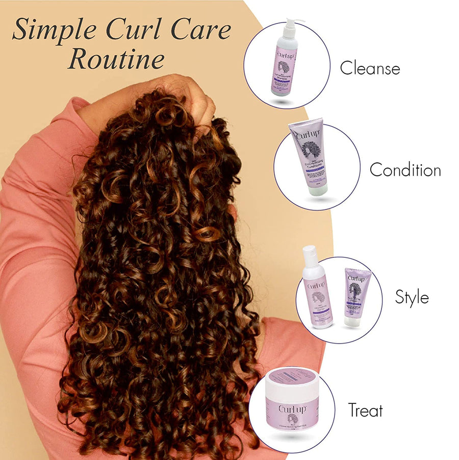 Curl up Ultra Defining Bundle- Moisturising shampoo + Hydrating Conditioner + Curl defining cream + Defining Hair Gel