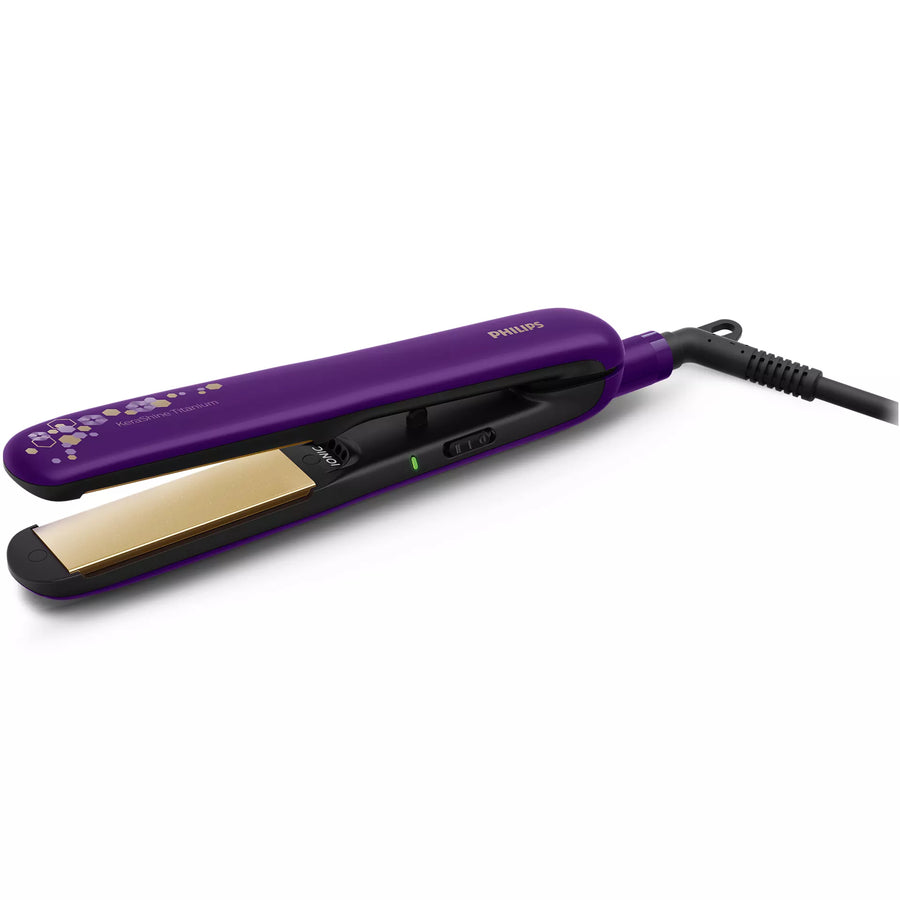 Philips - BHS397/00 - Hair Straightener (Purple) with Silk Protect Technology
