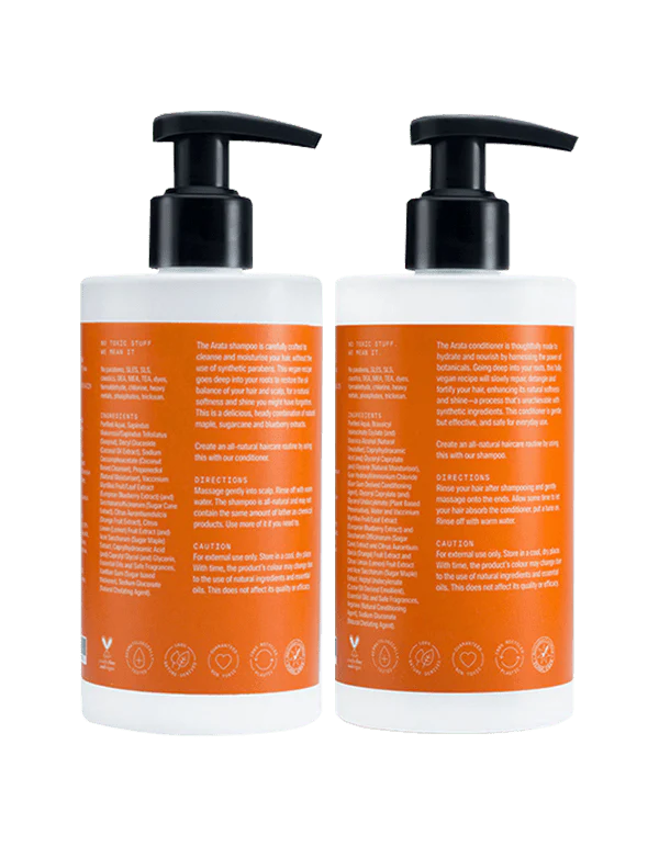 Arata Happy Hair Duo (Cleansing Shampoo & Conditioner)