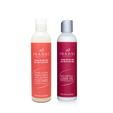 INAHSI - Ultimate Styling Duo (Leave-in Conditioner & Curl Defining Custard)
