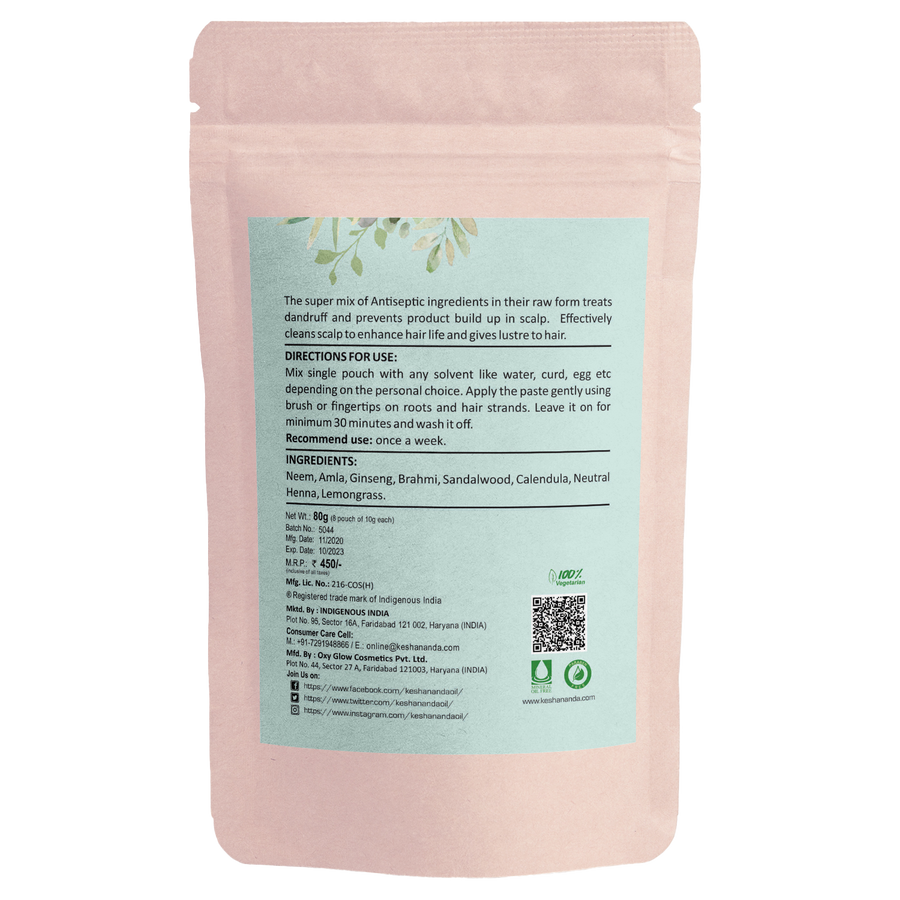 Keshananda Herbal Power Pack - Anti Dandruff – 80gm
