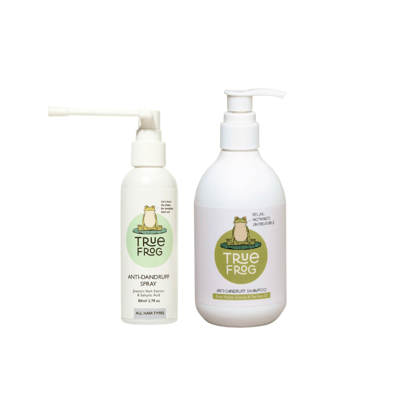 True Frog- Anti Dandruff Shampoo & Anti Dandruff Spray Combo