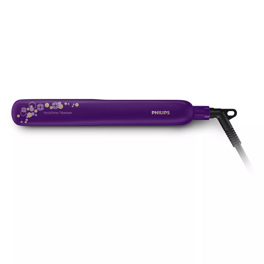 Philips - BHS397/00 - Hair Straightener (Purple) with Silk Protect Technology