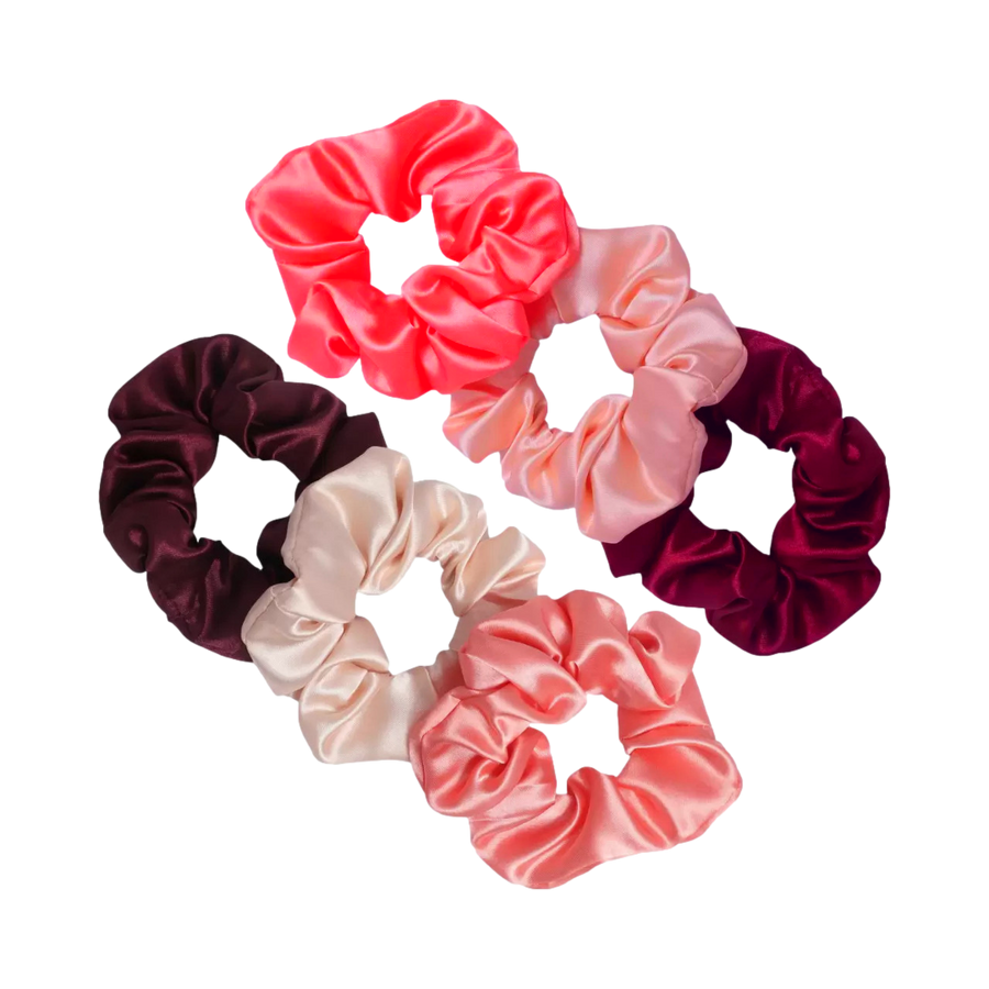 Curl Cure - Curl Protector Satin Scrunchies - Assorted pack